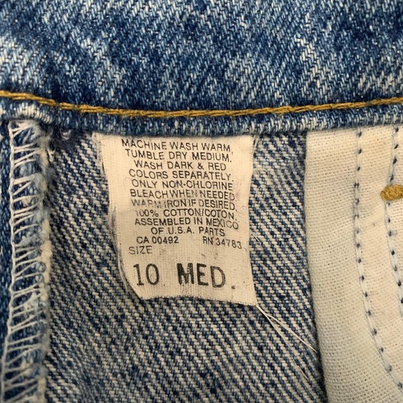 Vintage Lee Women's High Rise Straight Mom Jeans Acid Washed Blue Size 10 - Picture 5 of 9